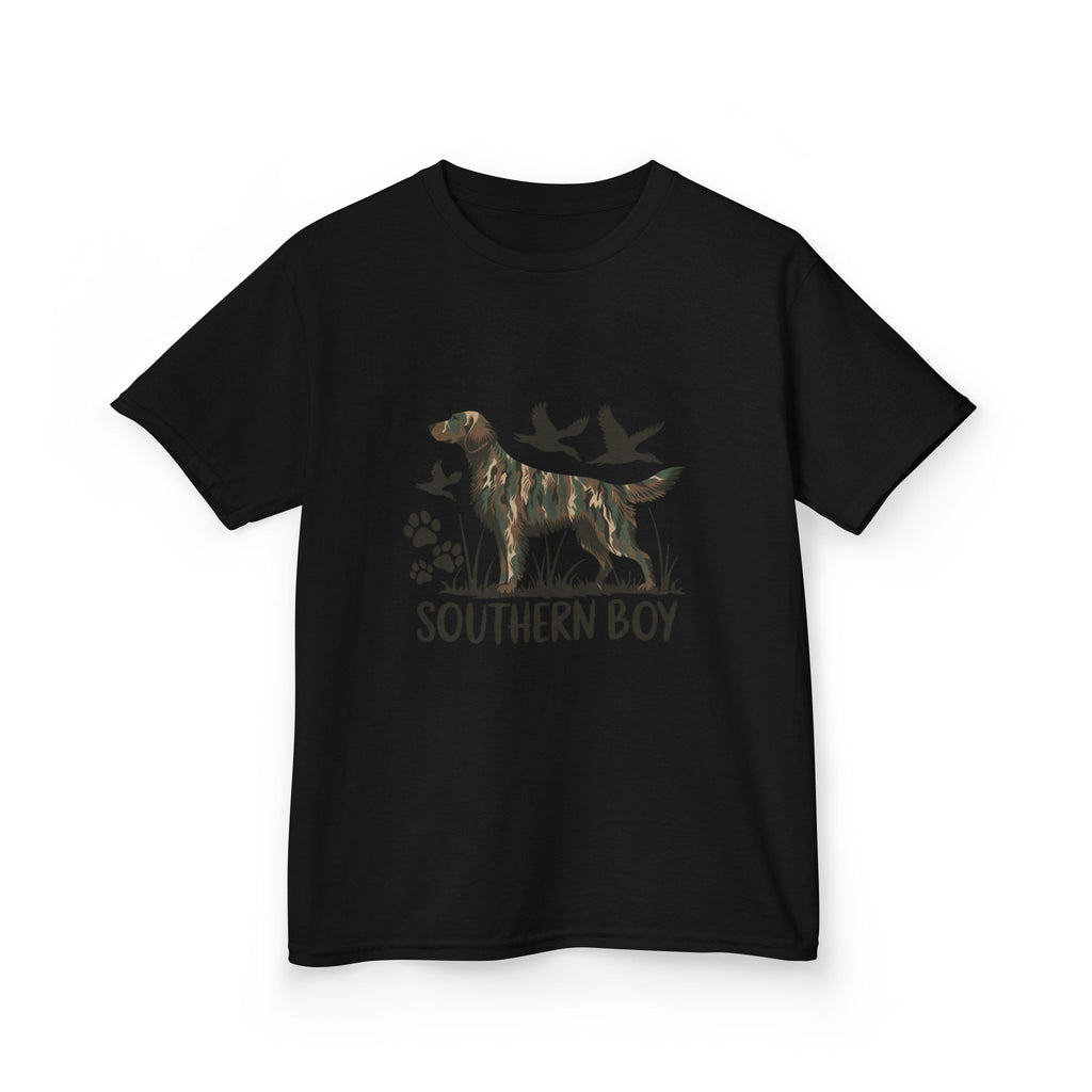 Kids 'Southern Boy' Camo Dog T-Shirt - Outdoor Hunting Puppy Tee