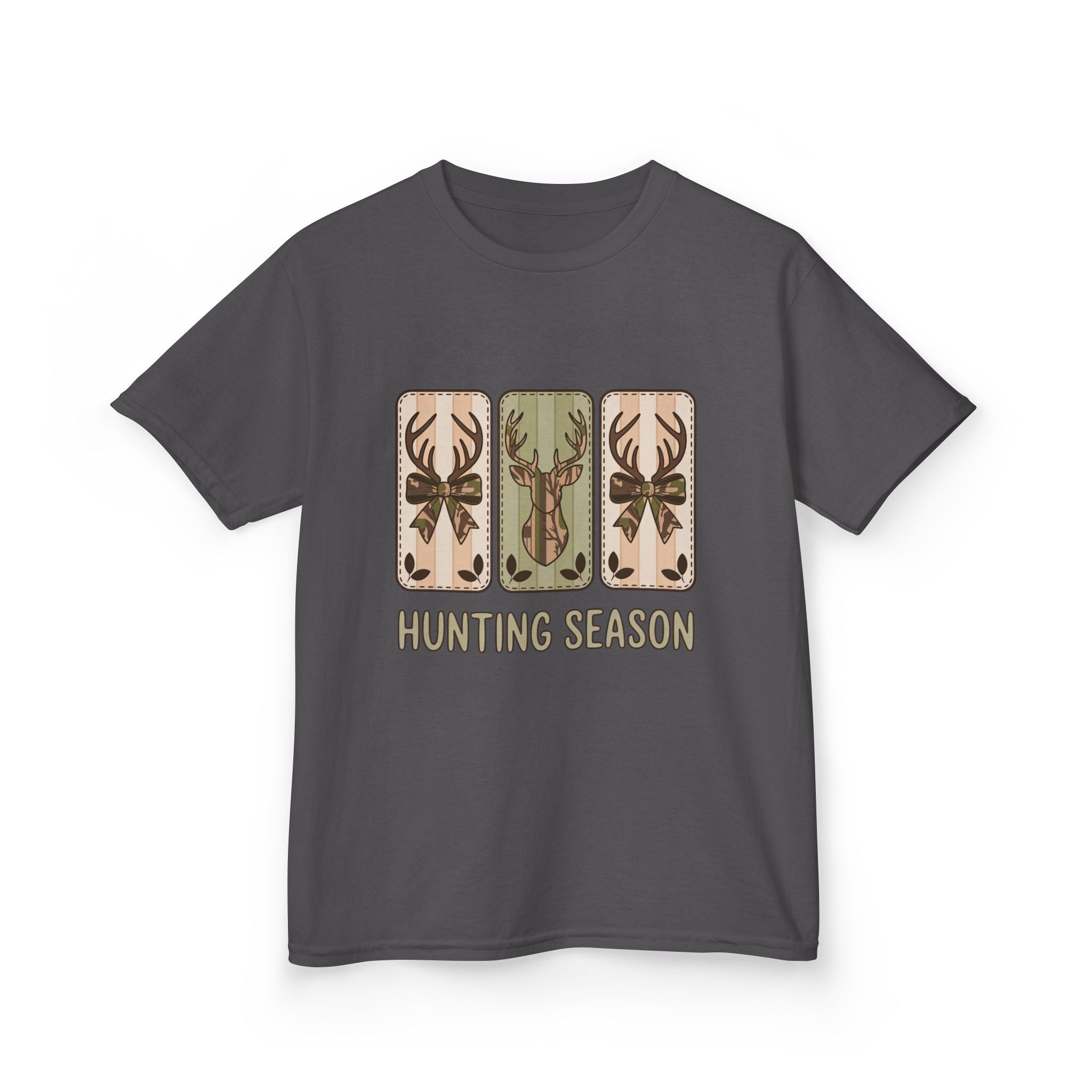 Kids 'Hunting Season' Graphic Tee — Deer Antler Outdoor Shirt