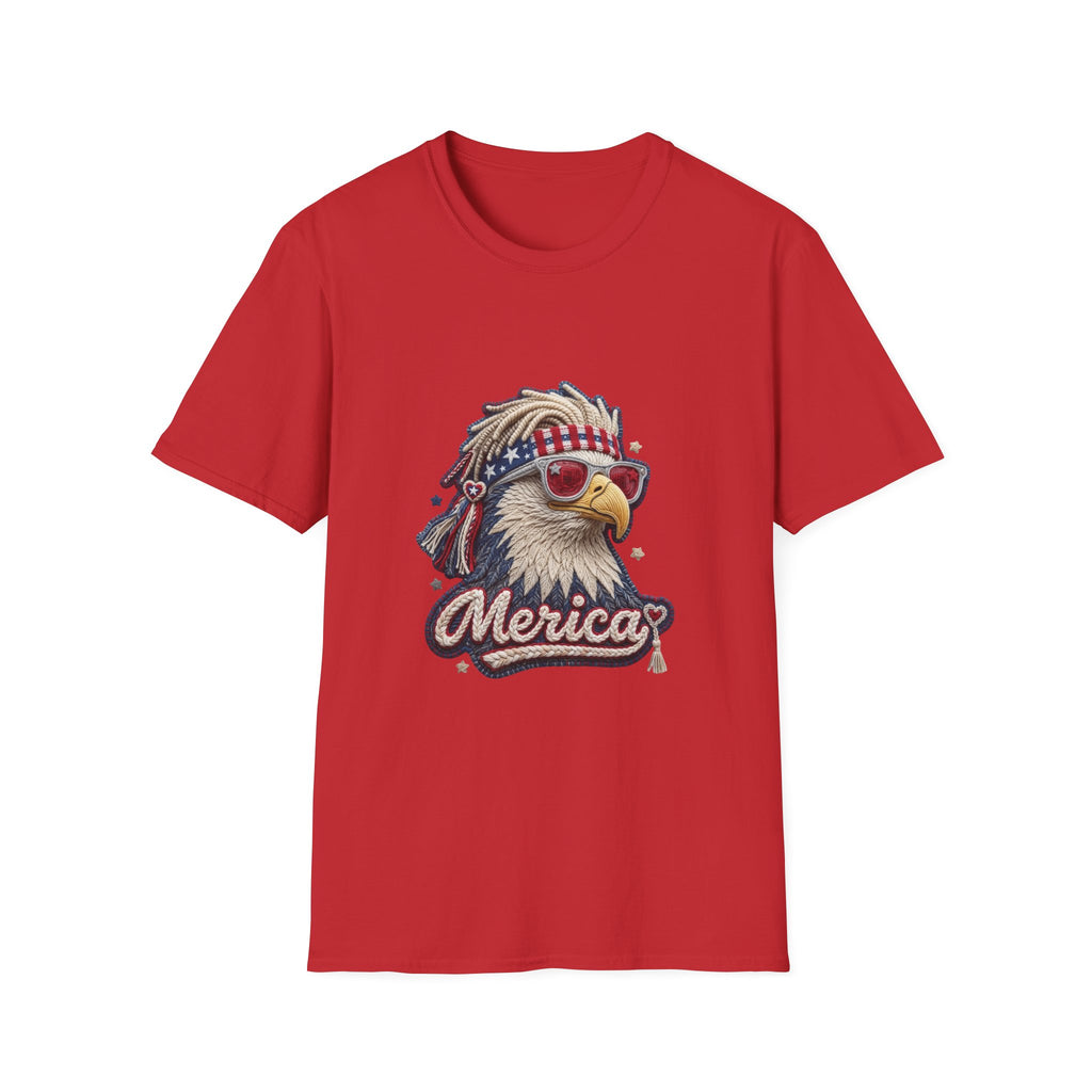 Eagle 'Merica T-Shirt — Patriotic Bald Eagle Sunglasses Tee