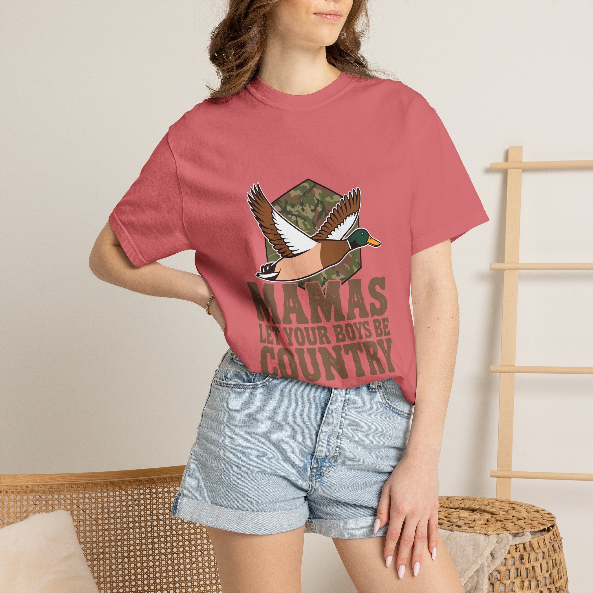 T-Shirt — “Mamas Let Your Boys Be Country” Duck Hunting Graphic Tee