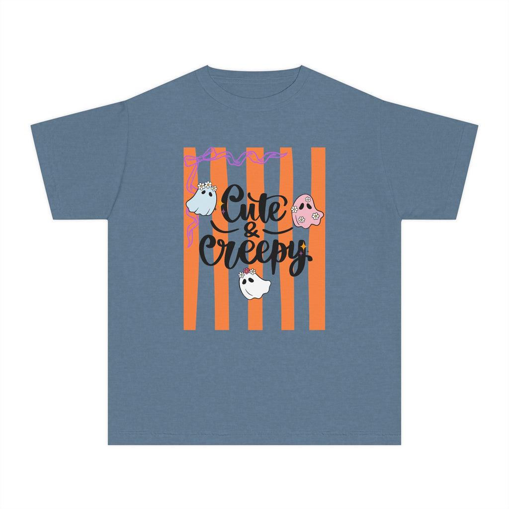 Cute & Creepy Ghosts Youth Tee — Kids Halloween Graphic Shirt
