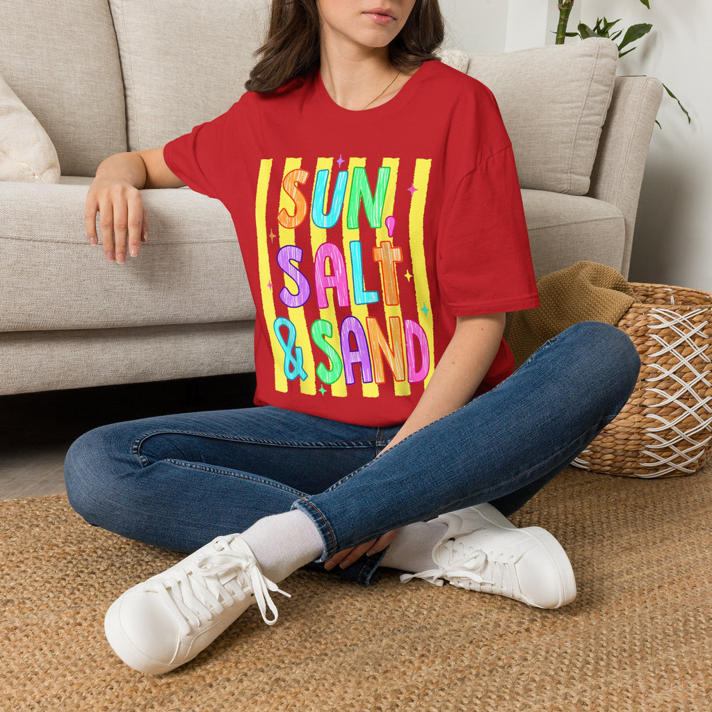 Sun, Salt & Sand T-Shirt — Vibrant Beach Vibes Tee