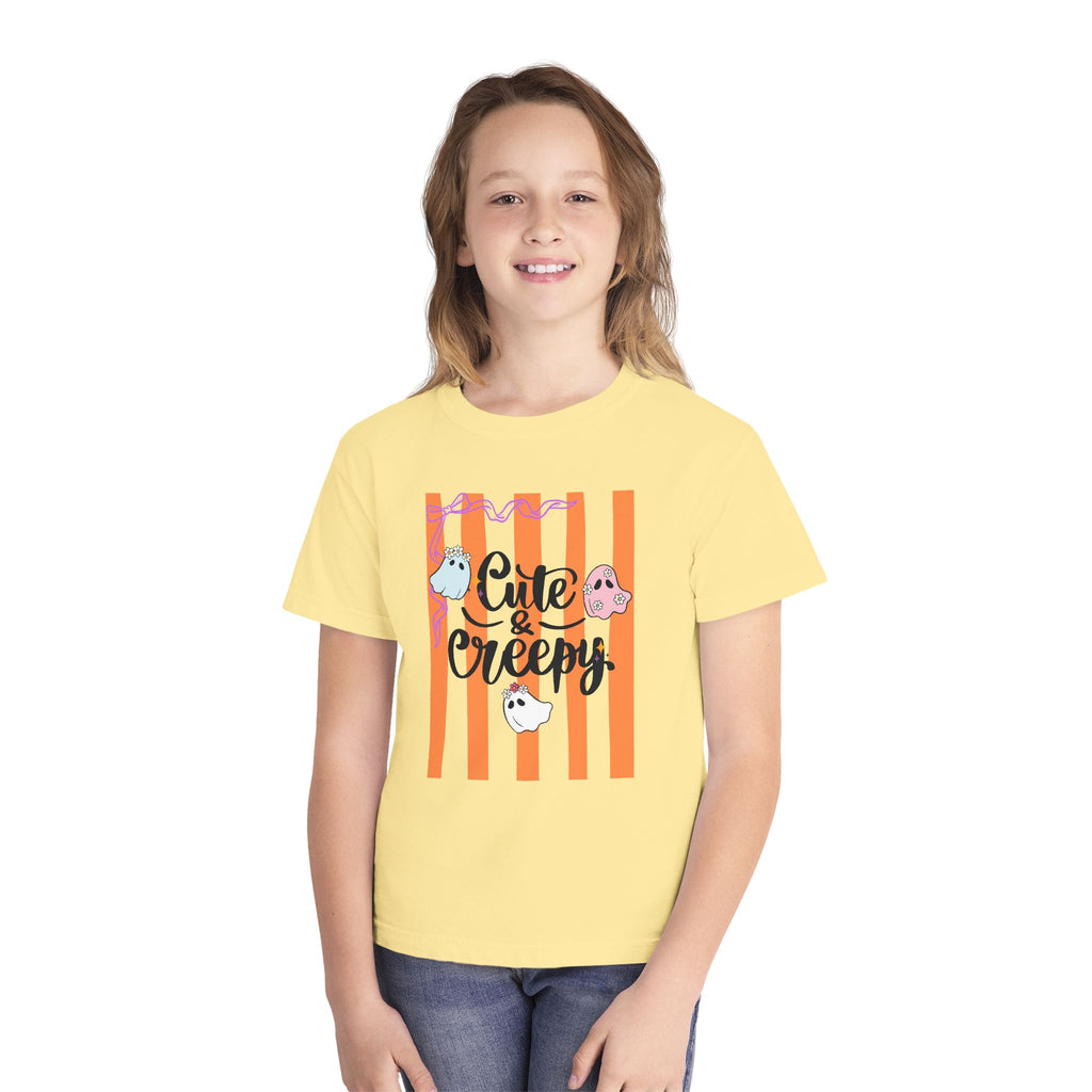 Cute & Creepy Ghosts Youth Tee — Kids Halloween Graphic Shirt