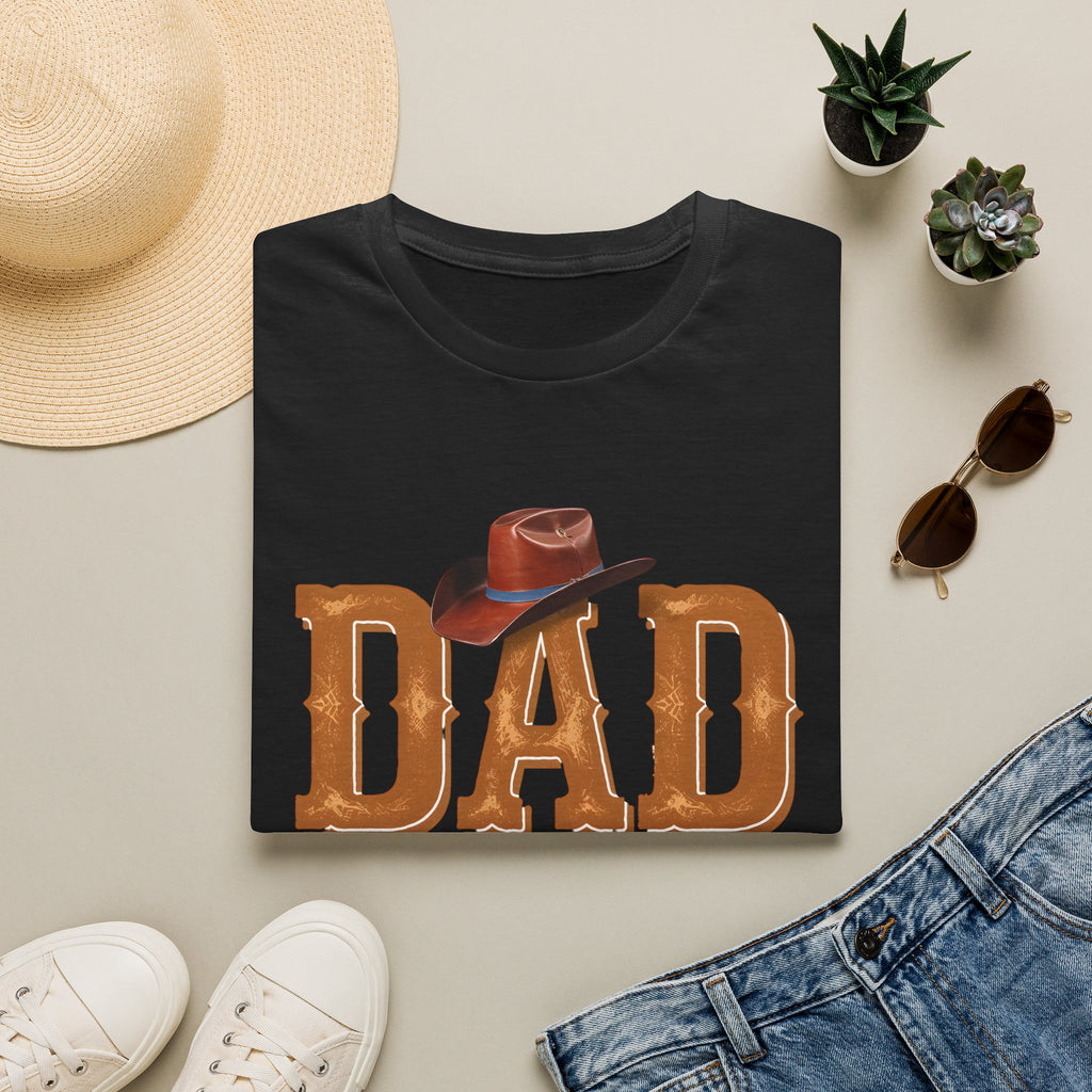 Dad Cowboy T-Shirt — "DAD" with Hat & "The Man The Myth The Legend" Design