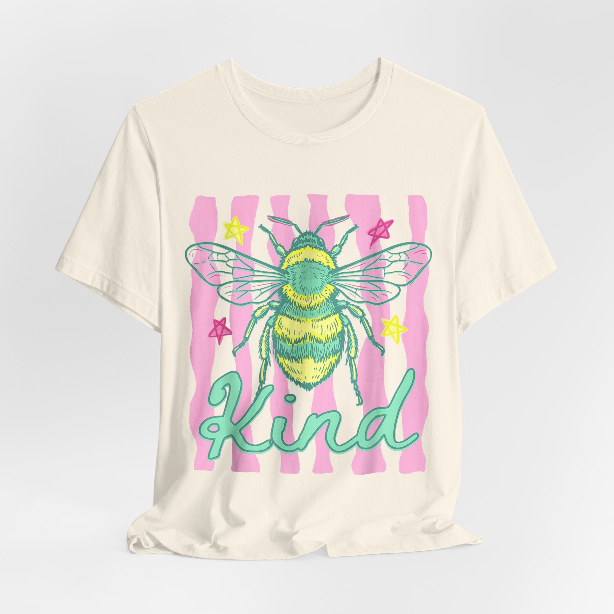 Kind Bee T-Shirt — Cute Pastel Bee Graphic Tee