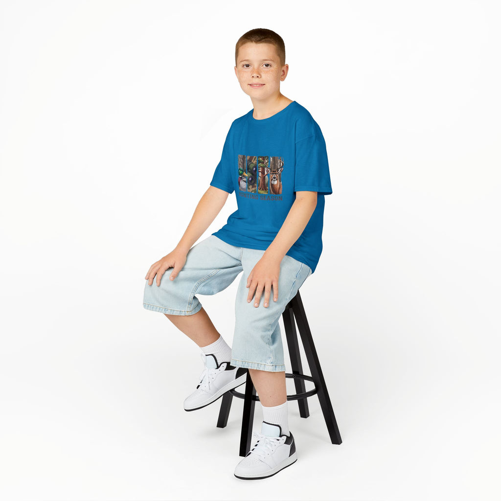 Kids Tee — 'Hunting Season' Duck & Deer Woodland Graphic