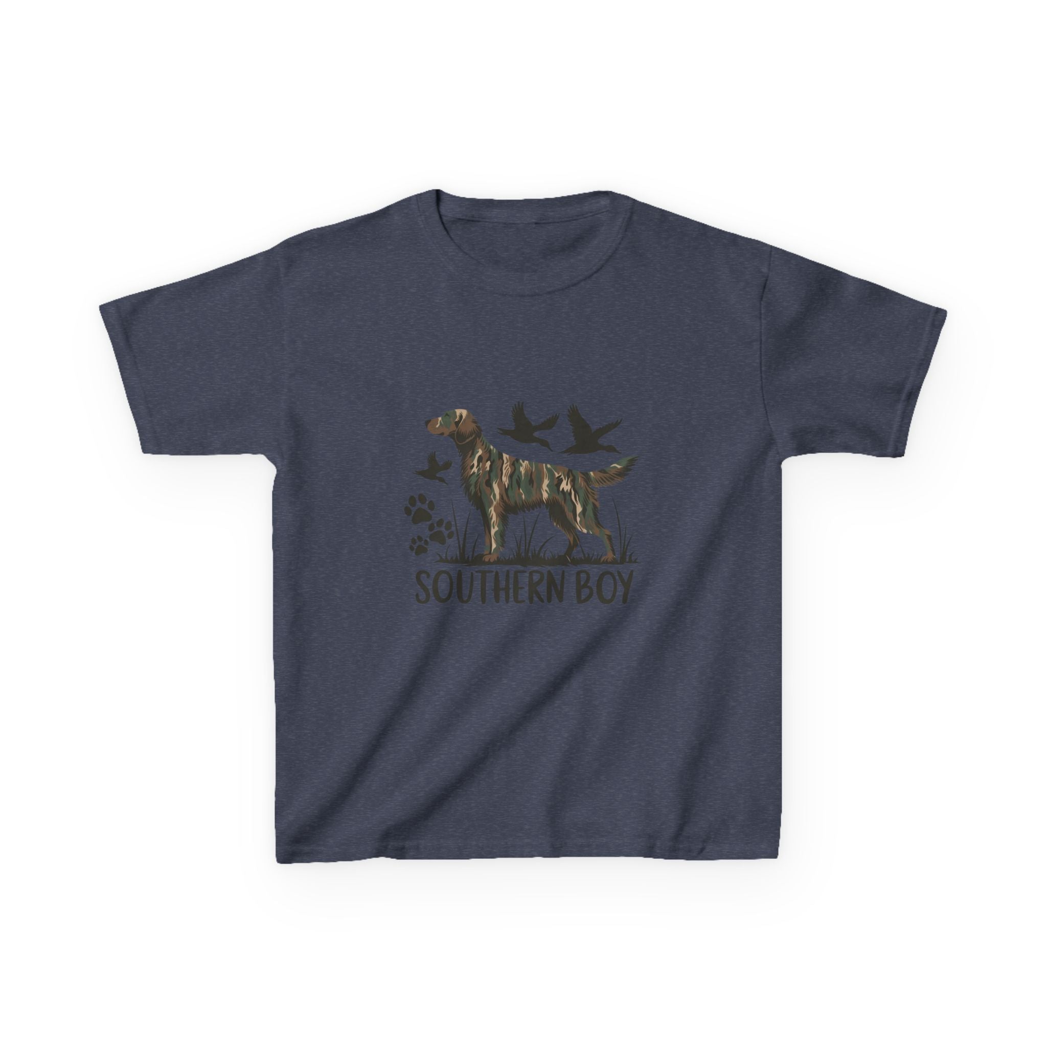 Kids 'Southern Boy' Camo Dog T-Shirt - Outdoor Hunting Puppy Tee