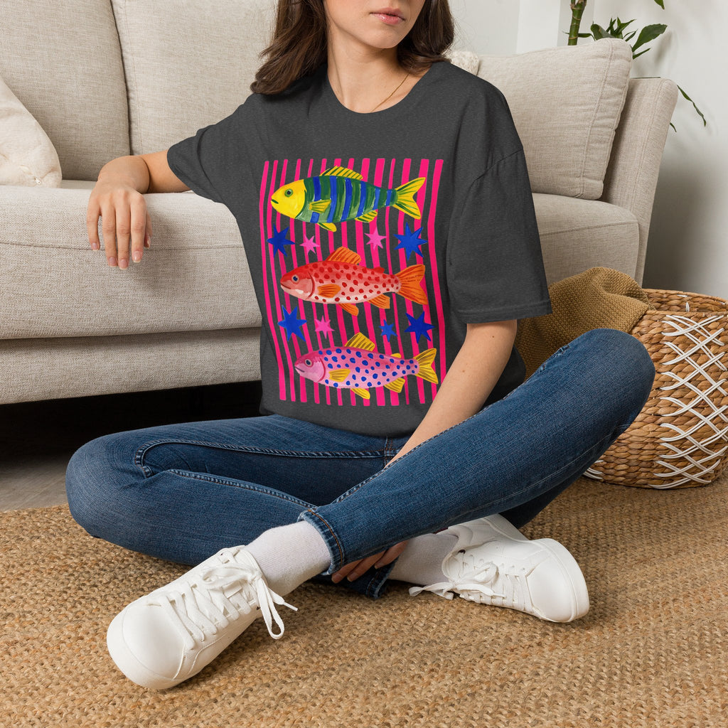 T-Shirt — Colorful Tropical Fish Graphic Tee