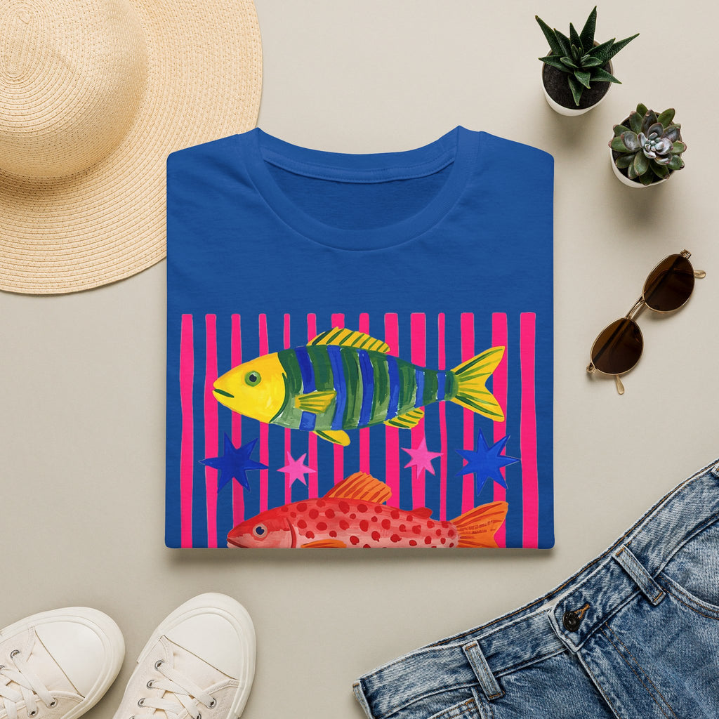 T-Shirt — Colorful Tropical Fish Graphic Tee