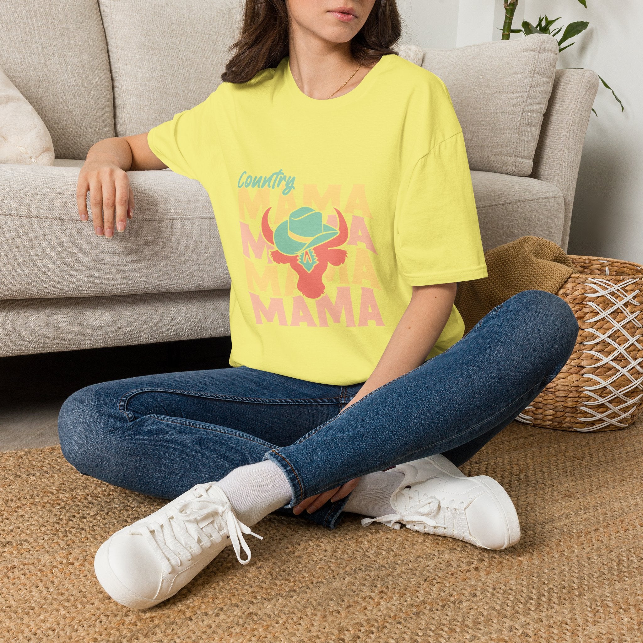 Country Mama T-Shirt — Retro Western Cowgirl Tee