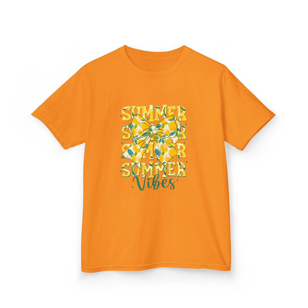 Kids Tee — "Summer Vibes" Lemon Floral Graphic