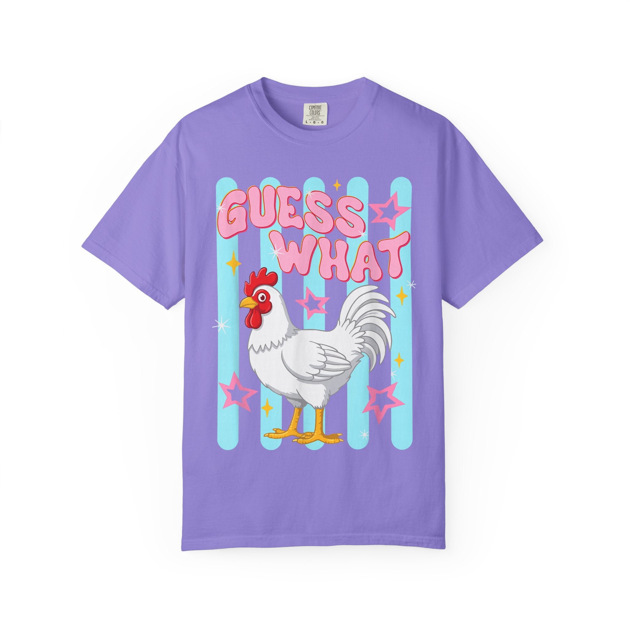 Guess What Rooster T-Shirt — Cute Retro Chicken Graphic Tee