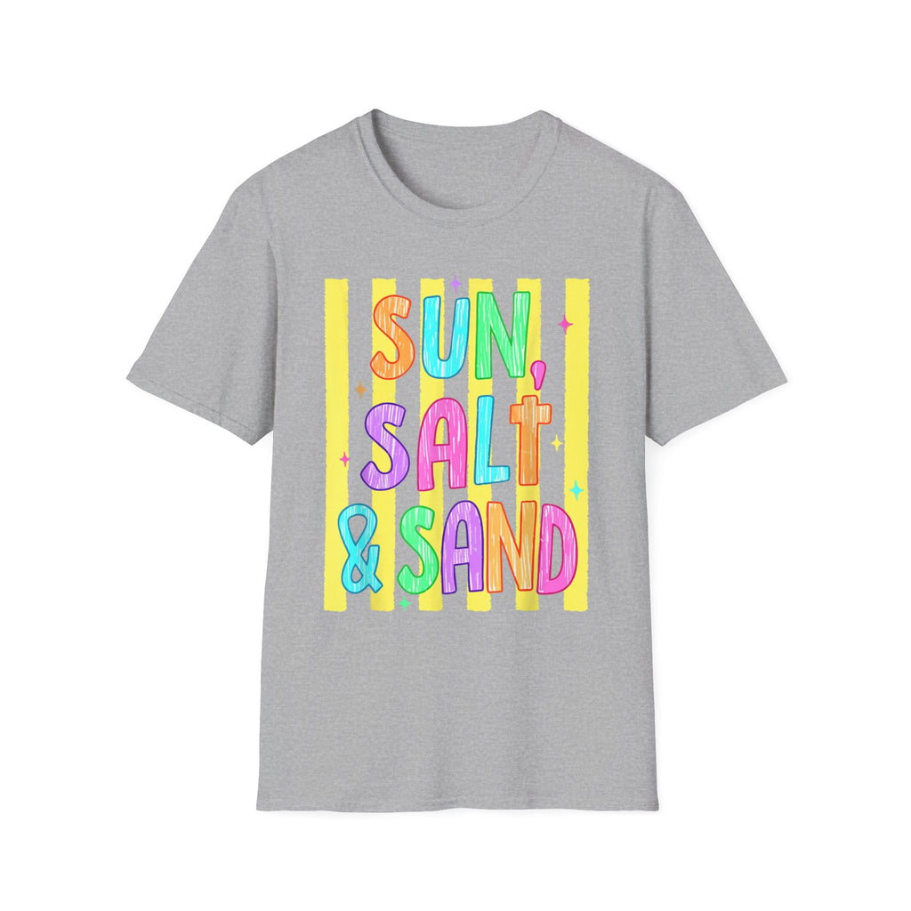 Sun, Salt & Sand T-Shirt — Vibrant Beach Vibes Tee