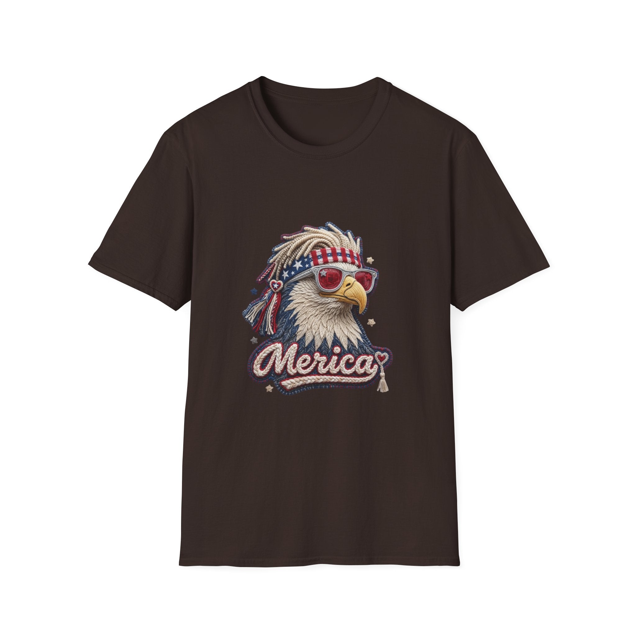 Eagle 'Merica T-Shirt — Patriotic Bald Eagle Sunglasses Tee