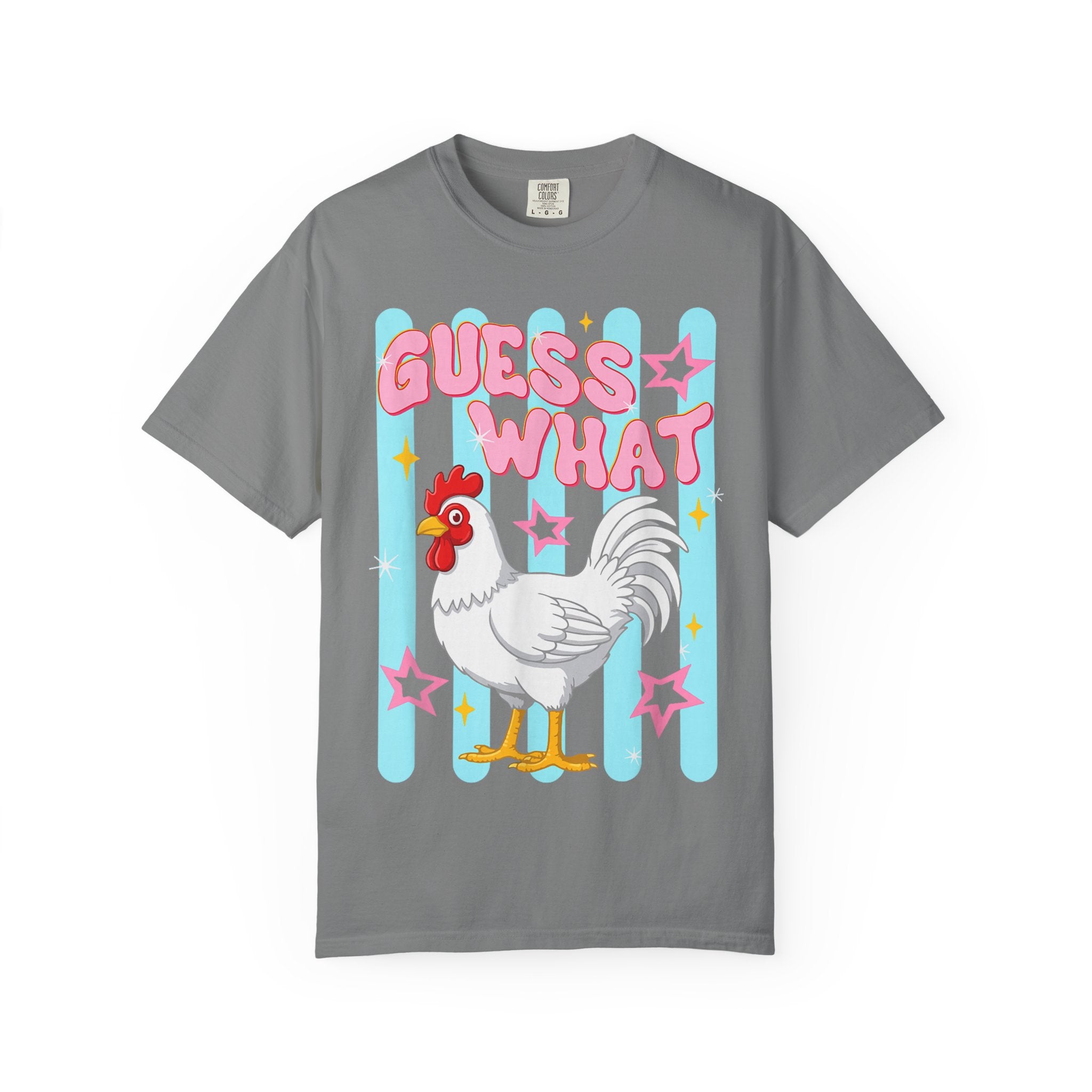 Guess What Rooster T-Shirt — Cute Retro Chicken Graphic Tee