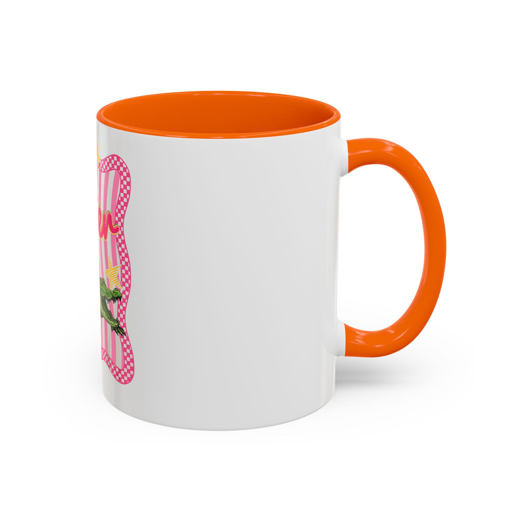 Coffee Mug - 'Later' Retro Pink Gator Accent Mug (11/15oz)