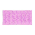 Pink Flamingo Pattern Beach Towel — Retro Tropical Summer Vibe