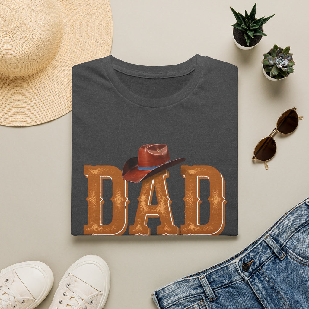 Dad Cowboy T-Shirt — "DAD" with Hat & "The Man The Myth The Legend" Design