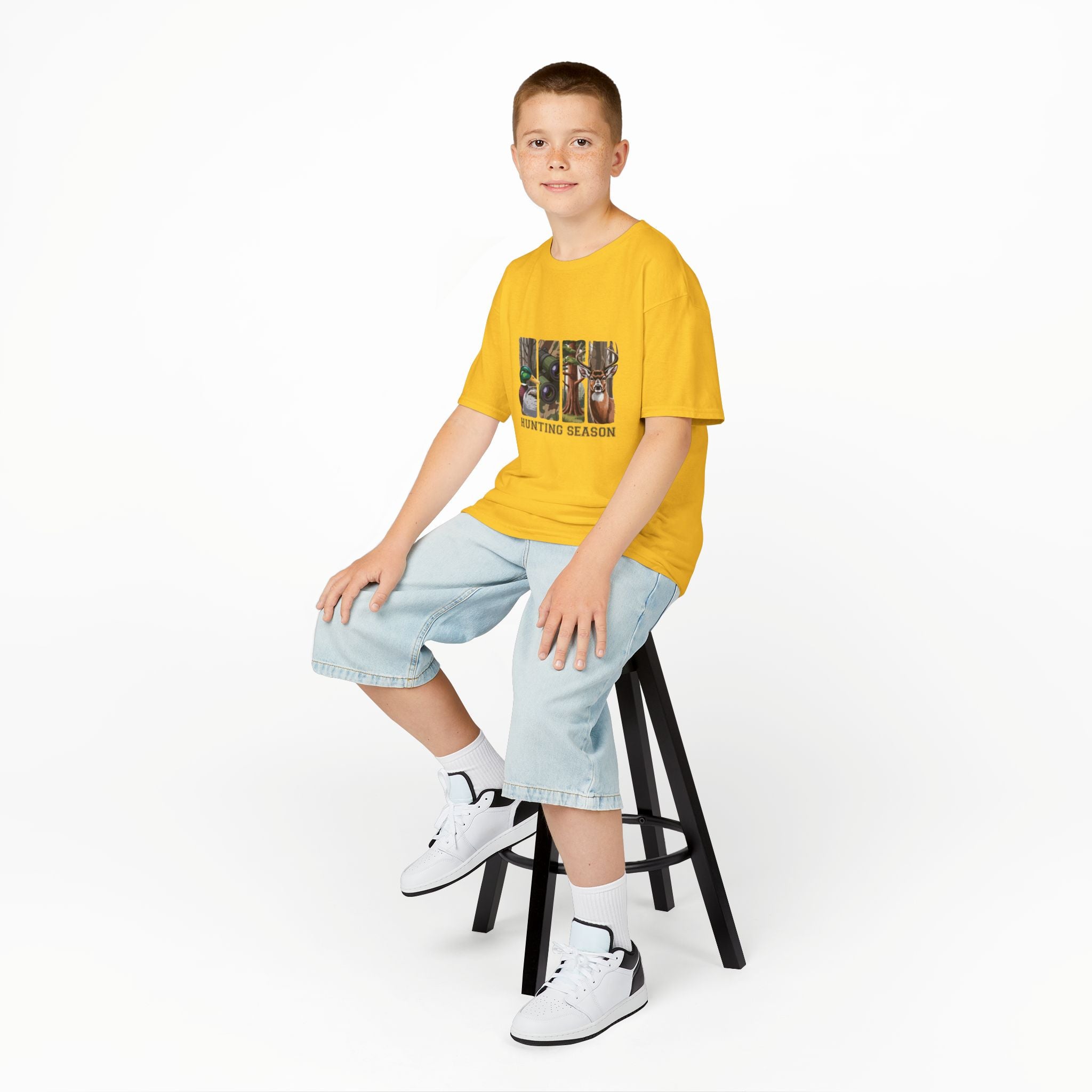 Kids Tee — 'Hunting Season' Duck & Deer Woodland Graphic