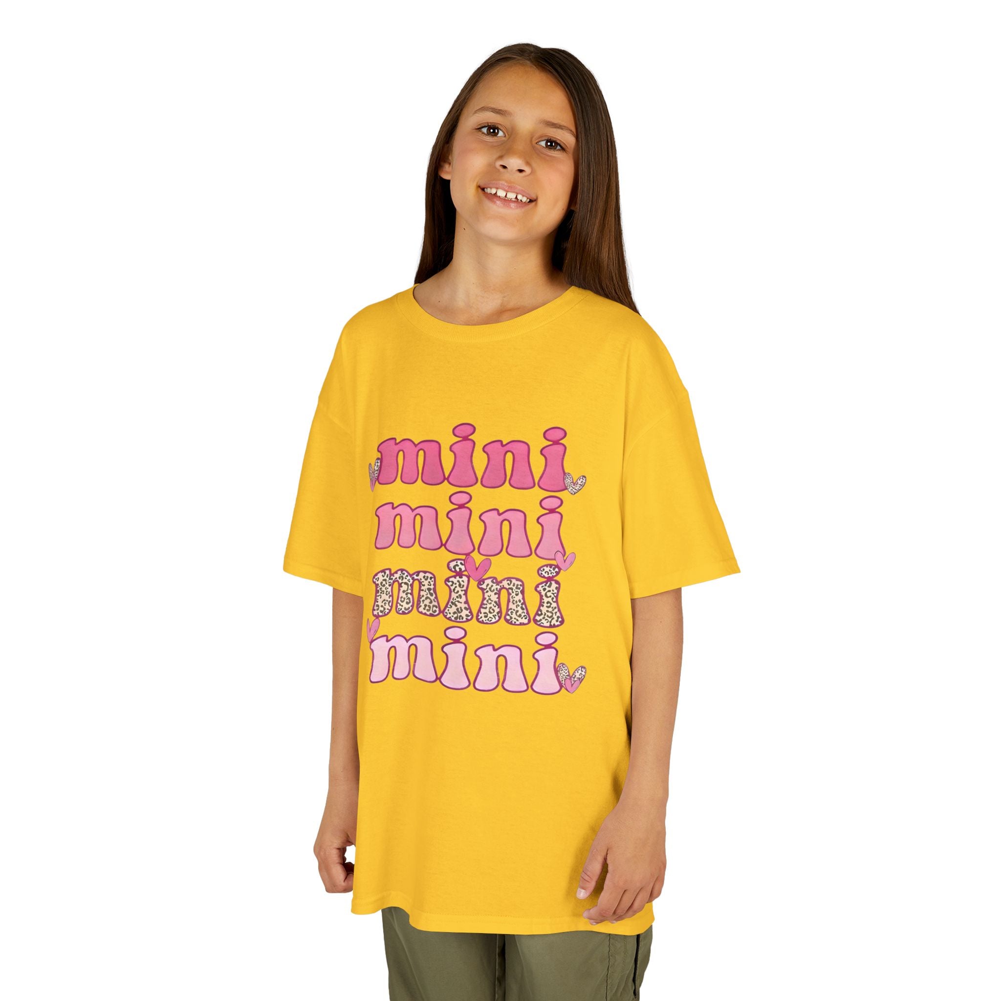 Kids Tee — 'mini' Pink Retro Stack Graphic Shirt