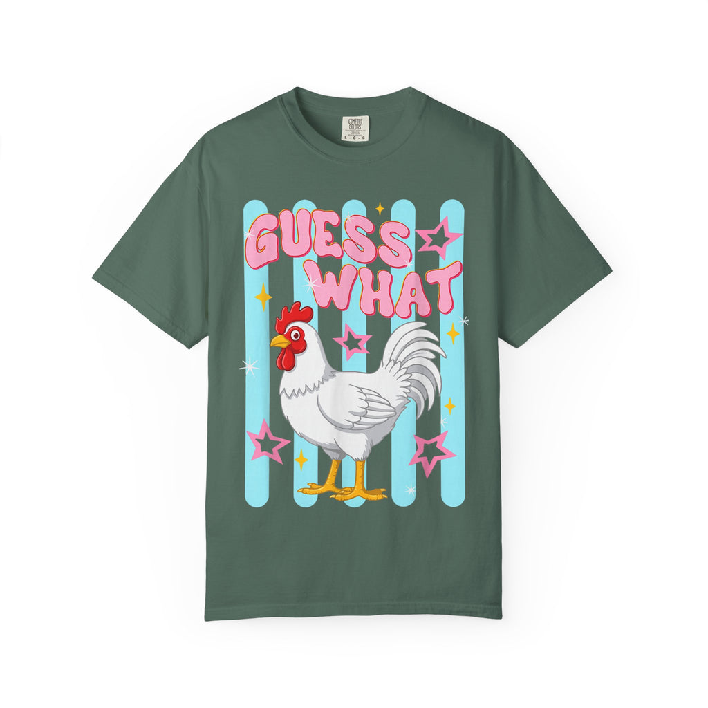 Guess What Rooster T-Shirt — Cute Retro Chicken Graphic Tee