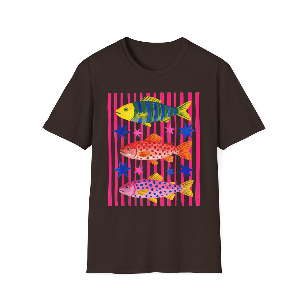 T-Shirt — Colorful Tropical Fish Graphic Tee