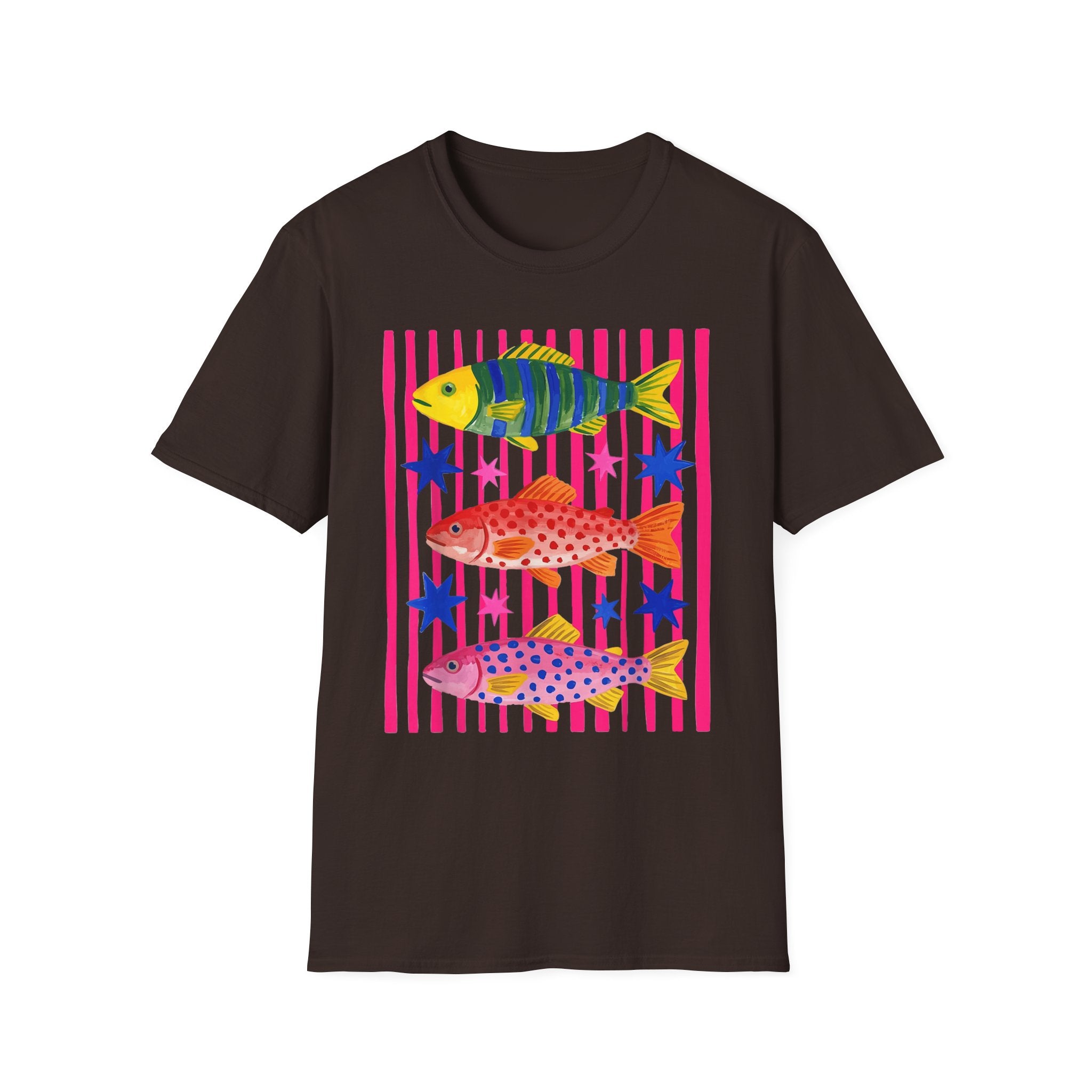 T-Shirt — Colorful Tropical Fish Graphic Tee