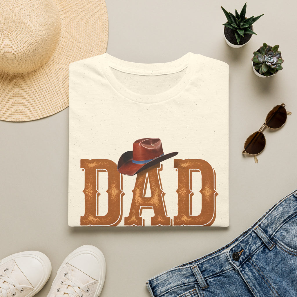 Dad Cowboy T-Shirt — "DAD" with Hat & "The Man The Myth The Legend" Design