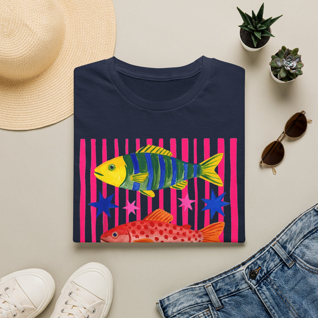 T-Shirt — Colorful Tropical Fish Graphic Tee