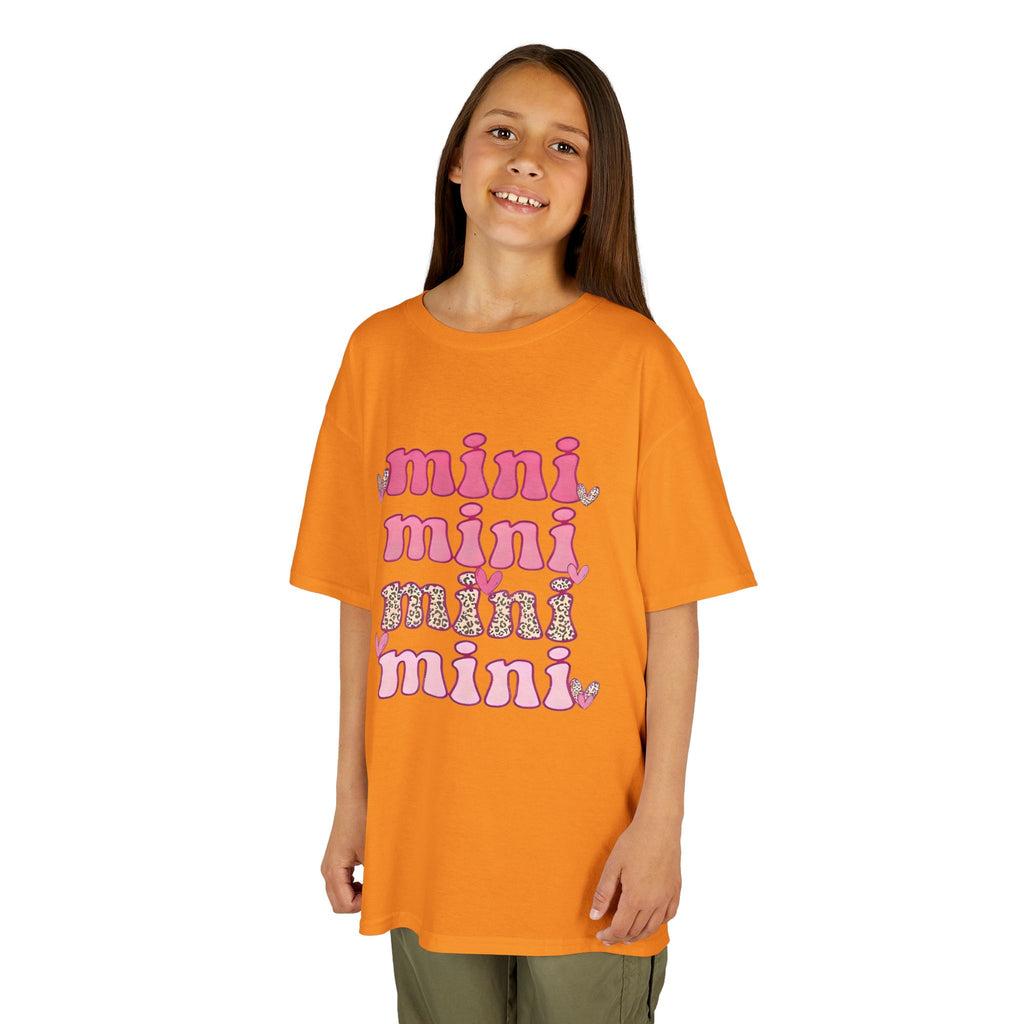 Kids Tee — 'mini' Pink Retro Stack Graphic Shirt