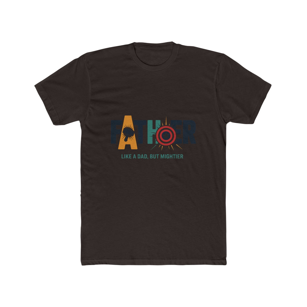 Father Superhero T-Shirt — "Like a Dad, But Mightier"