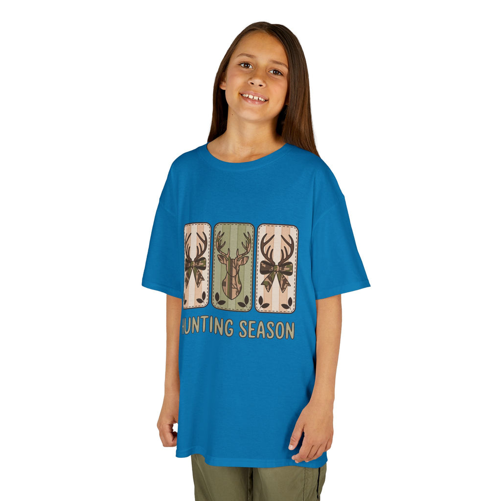Kids 'Hunting Season' Graphic Tee — Deer Antler Outdoor Shirt