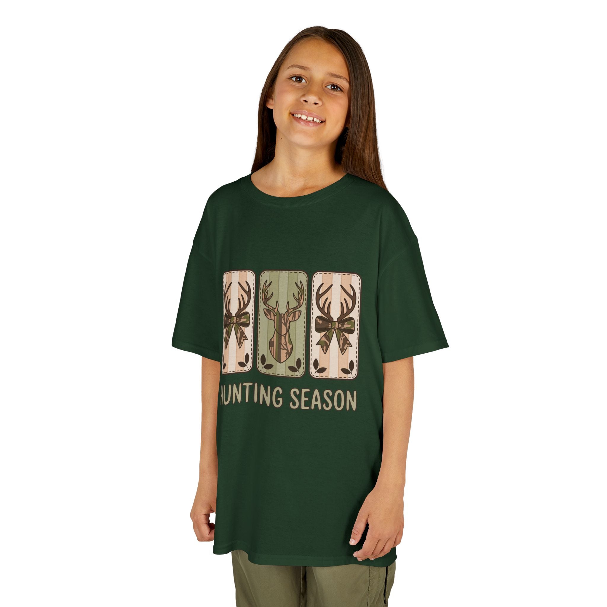 Kids 'Hunting Season' Graphic Tee — Deer Antler Outdoor Shirt