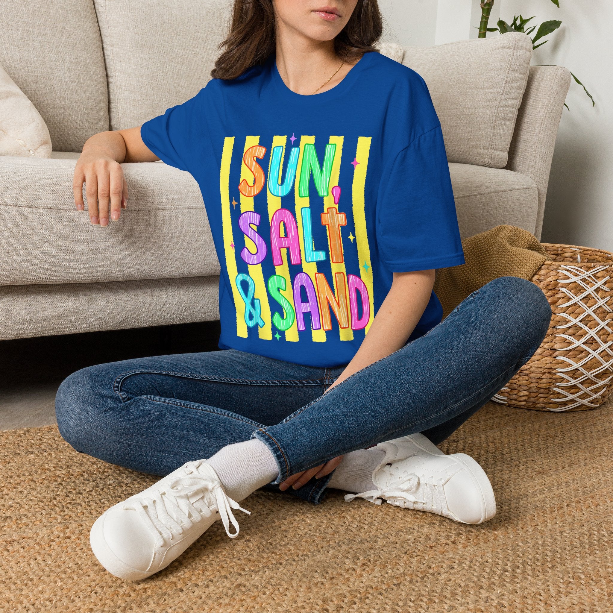 Sun, Salt & Sand T-Shirt — Vibrant Beach Vibes Tee