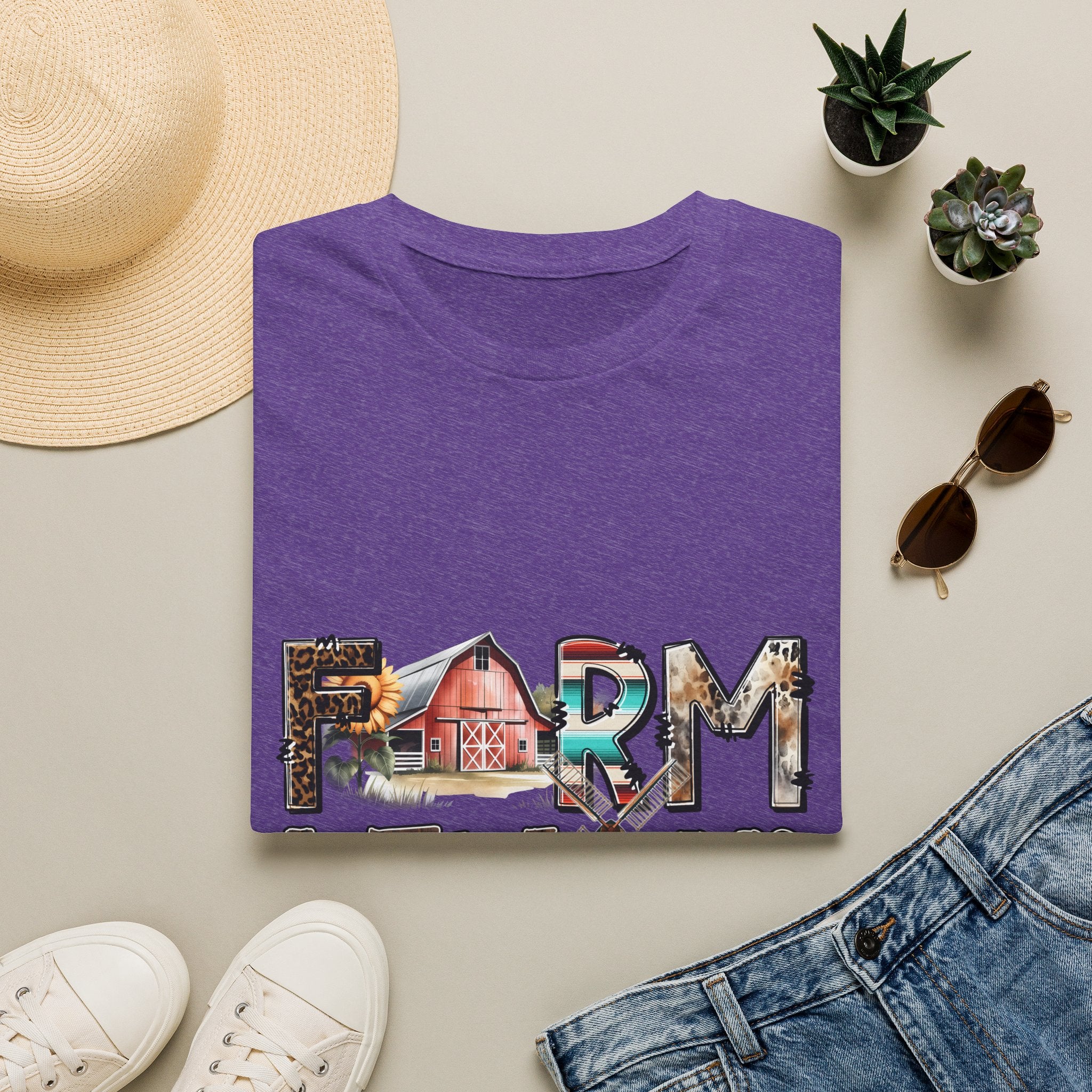 Farm Livin' Graphic T-Shirt — Rustic Barn Country Life Tee