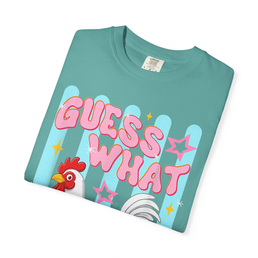 Guess What Rooster T-Shirt — Cute Retro Chicken Graphic Tee
