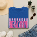 Beachin' Pink Striped Graphic T-Shirt | Summer Beach Vibes
