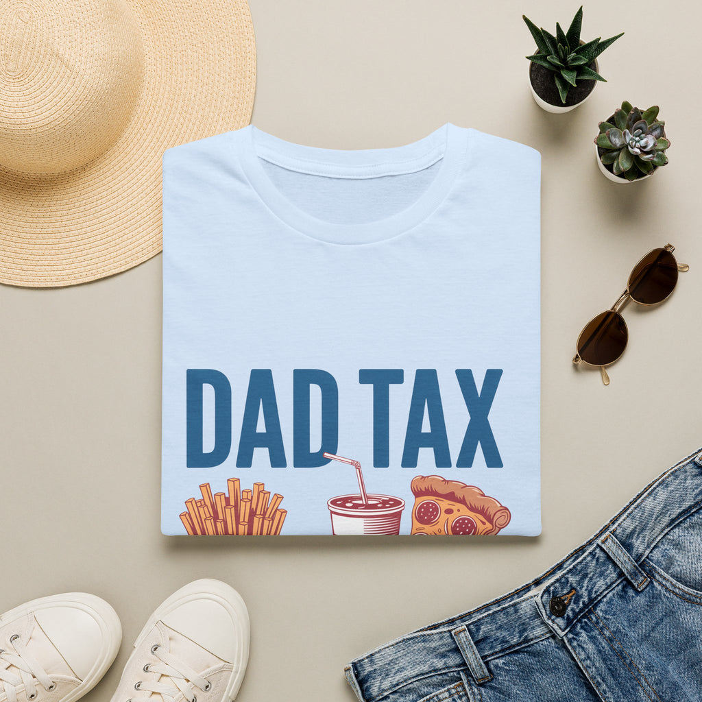 Dad Tax T-Shirt — Funny "Dad Tax" Pizza, Fries & Drink Graphic Tee for Fathers