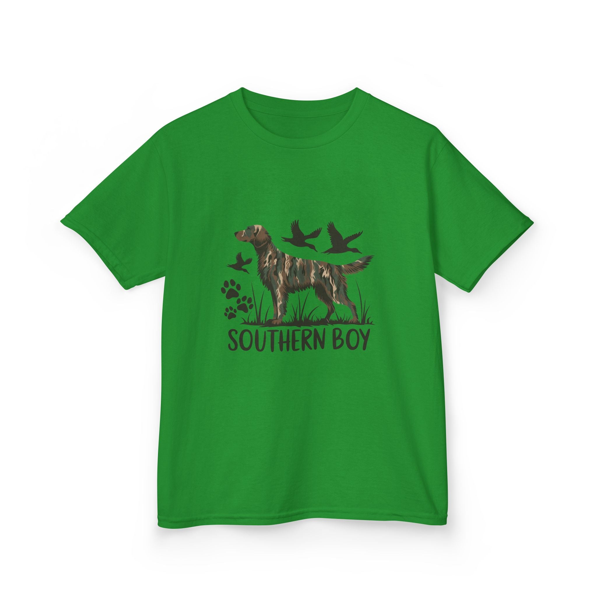 Kids 'Southern Boy' Camo Dog T-Shirt - Outdoor Hunting Puppy Tee