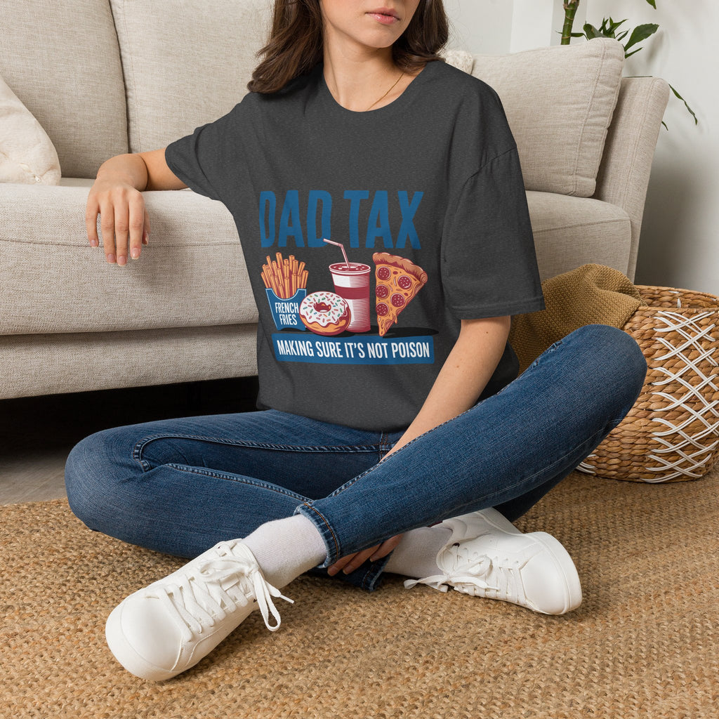 Dad Tax T-Shirt — Funny "Dad Tax" Pizza, Fries & Drink Graphic Tee for Fathers