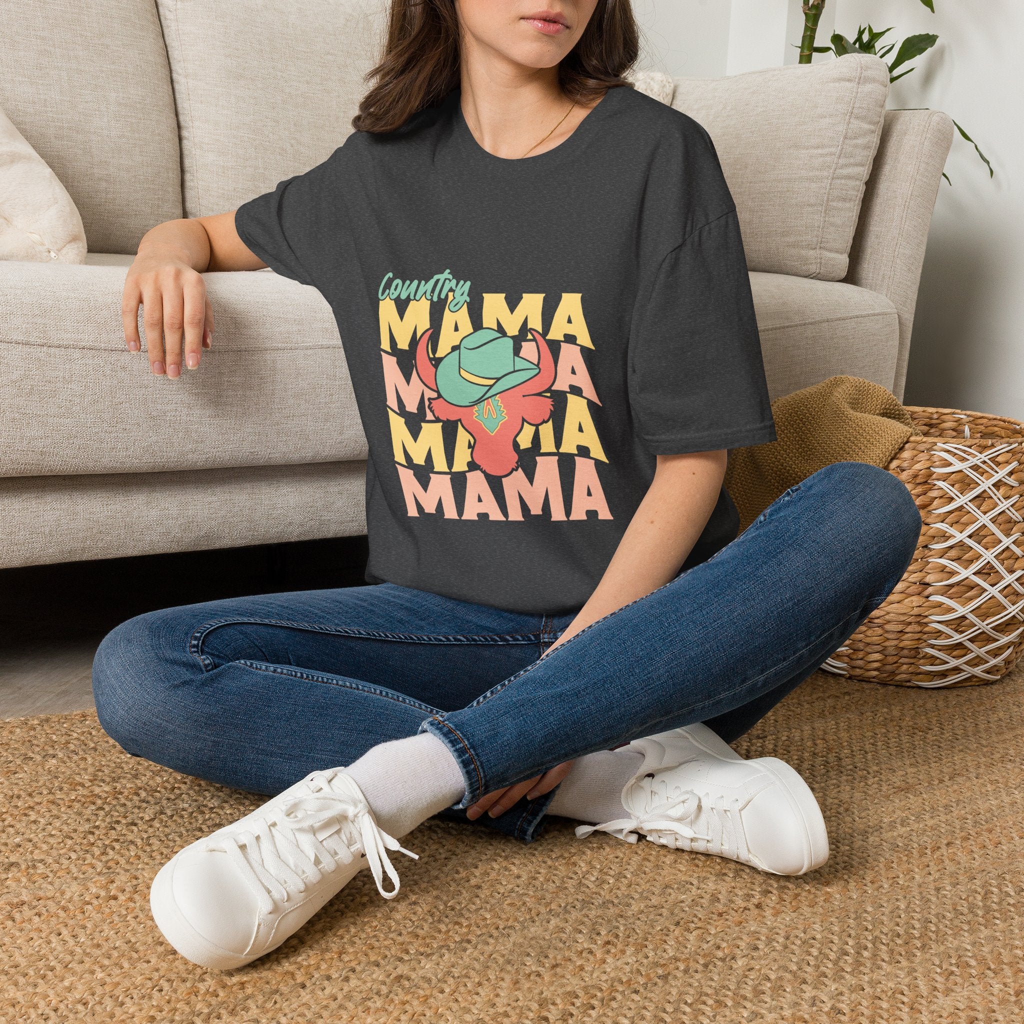 Country Mama T-Shirt — Retro Western Cowgirl Tee