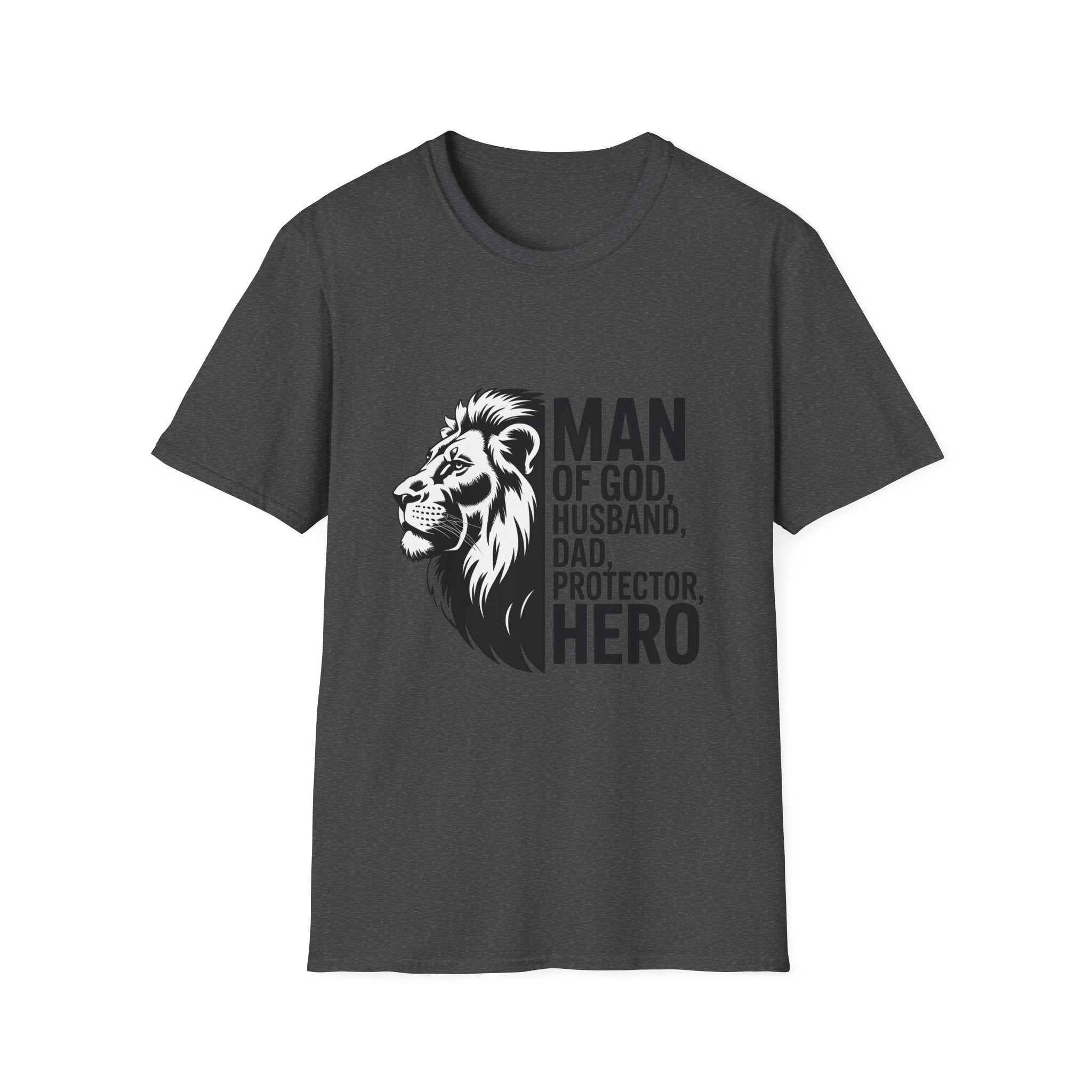 Man of God Husband Dad Protector Hero T-Shirt