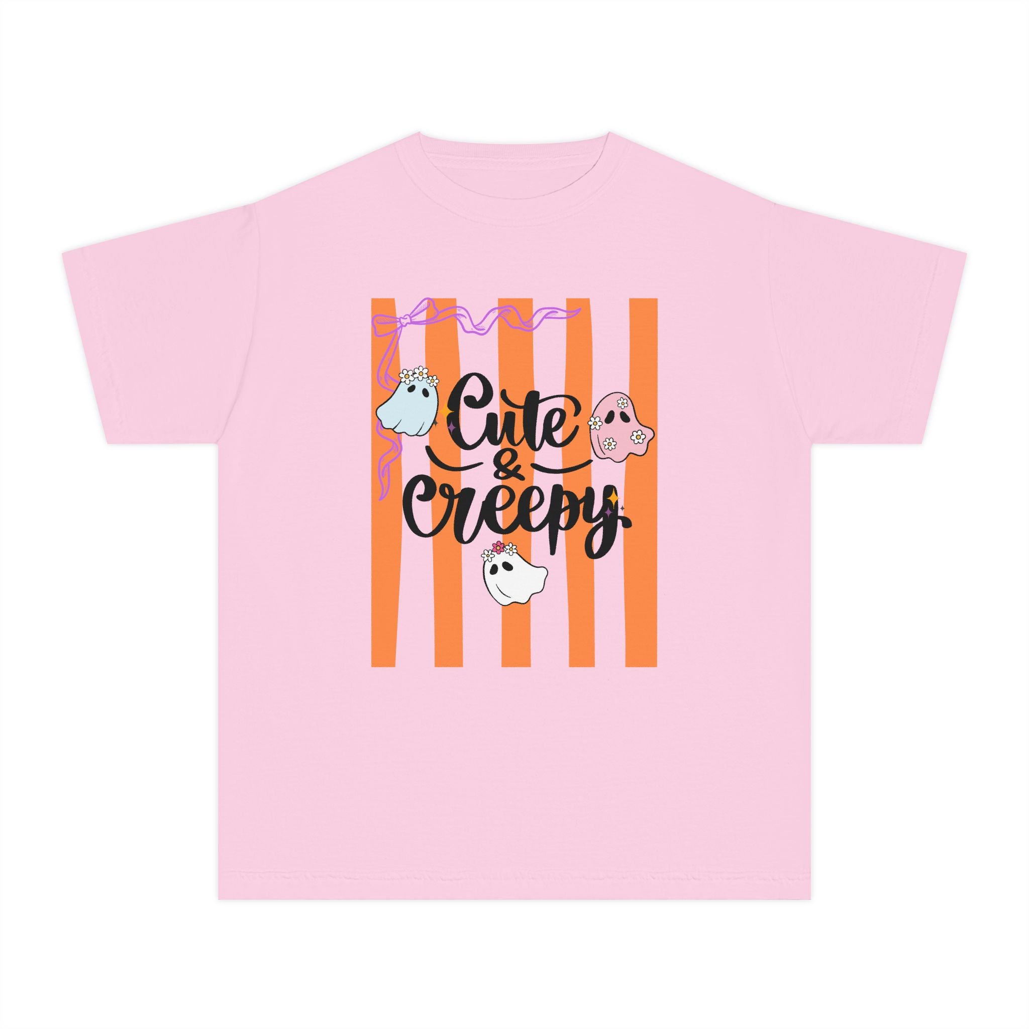 Cute & Creepy Ghosts Youth Tee — Kids Halloween Graphic Shirt