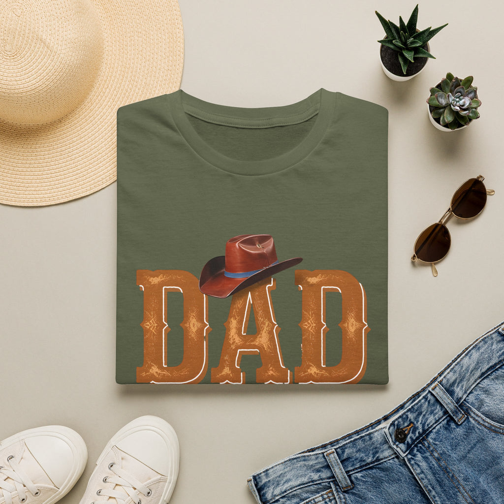 Dad Cowboy T-Shirt — "DAD" with Hat & "The Man The Myth The Legend" Design
