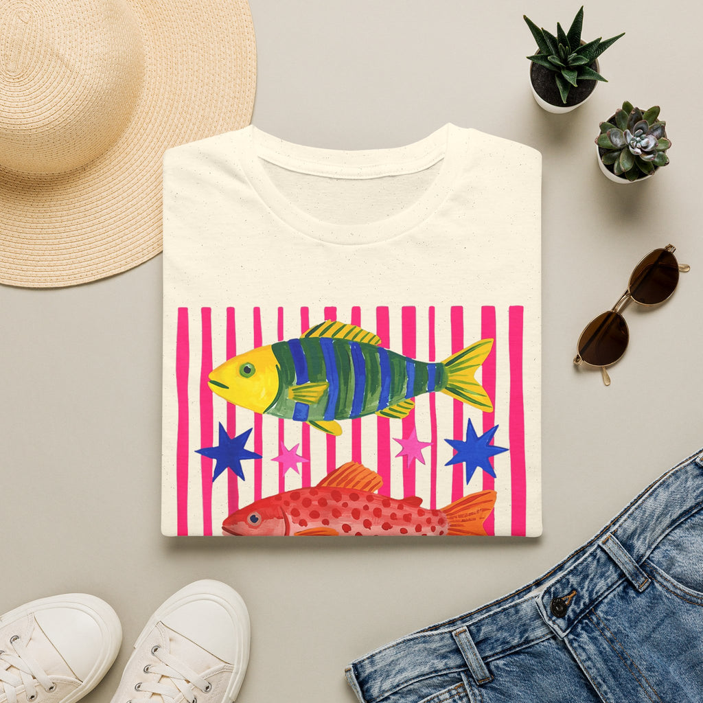 T-Shirt — Colorful Tropical Fish Graphic Tee