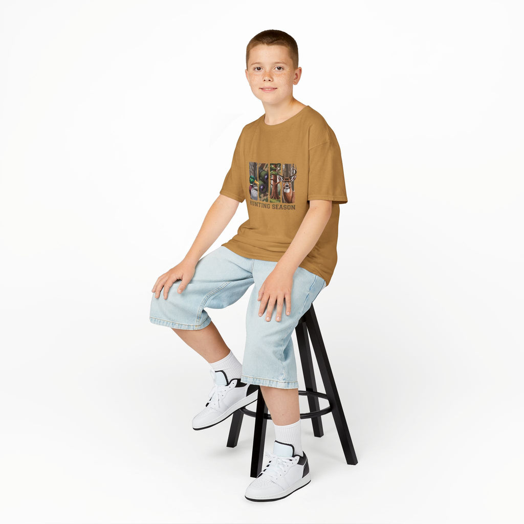 Kids Tee — 'Hunting Season' Duck & Deer Woodland Graphic