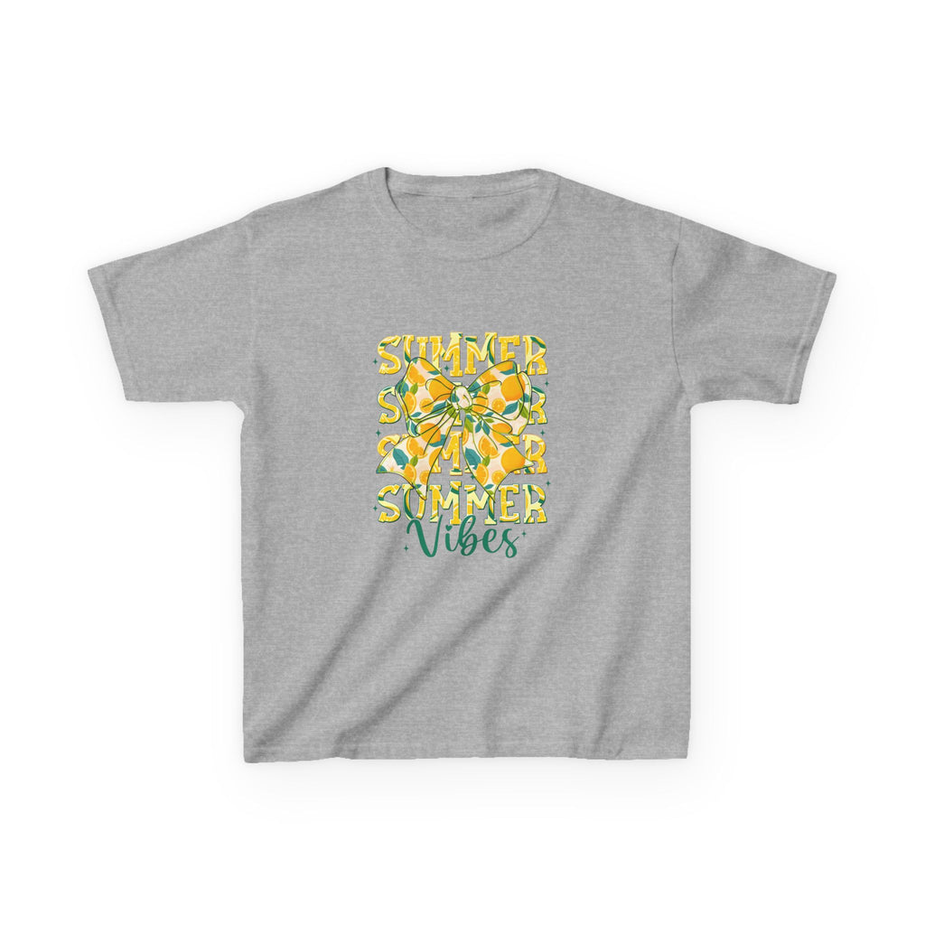Kids Tee — "Summer Vibes" Lemon Floral Graphic
