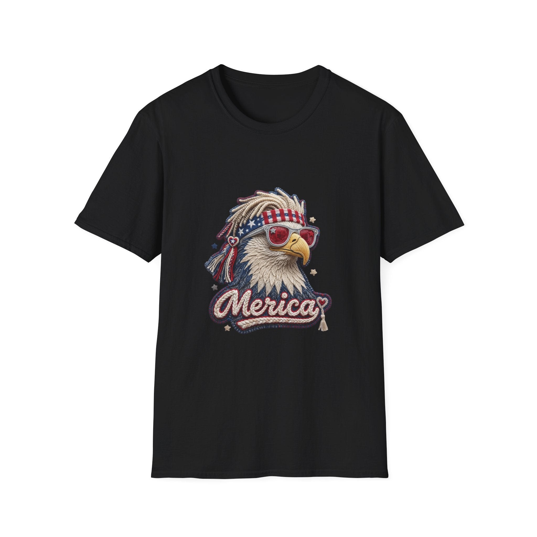 Eagle 'Merica T-Shirt — Patriotic Bald Eagle Sunglasses Tee