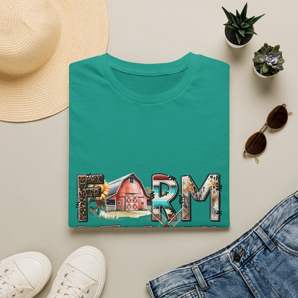 Farm Livin' Graphic T-Shirt — Rustic Barn Country Life Tee
