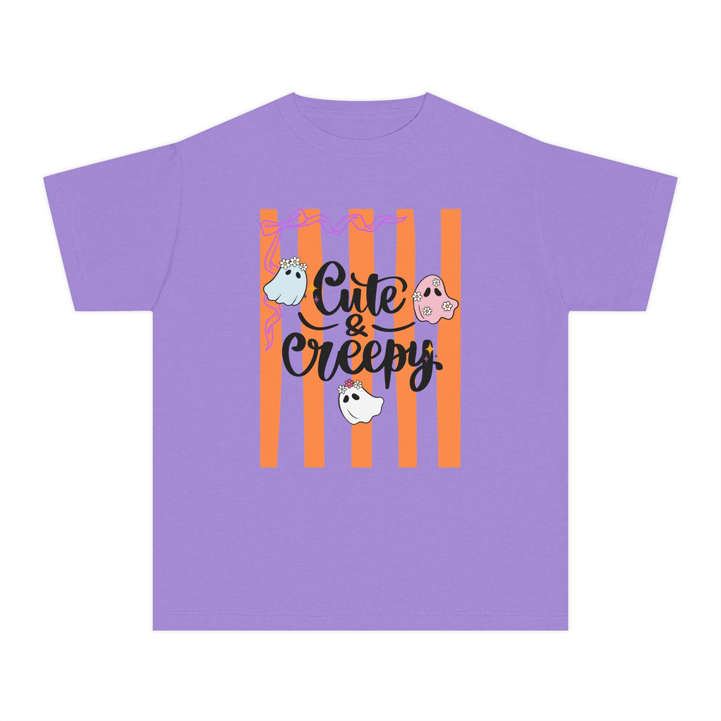 Cute & Creepy Ghosts Youth Tee — Kids Halloween Graphic Shirt